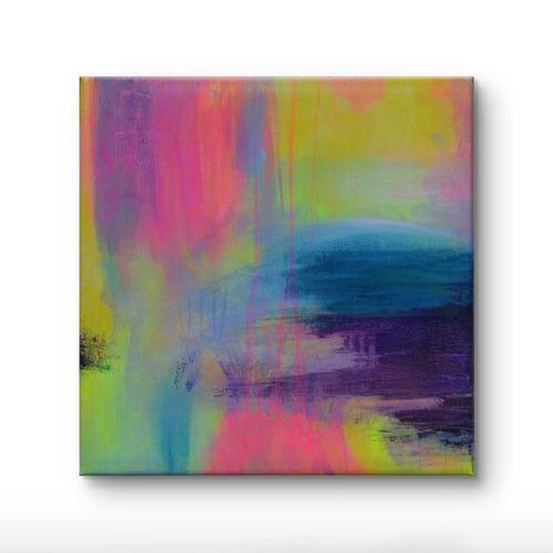 Original colorful abstract painting Ice Cream by Mireia Nox with vibrant tones and expressive texture